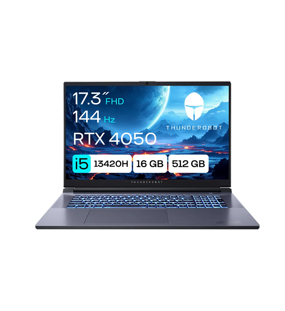 Thunderobot 911 Plus G3 XD 17.3 FHD 144 Hz, i5-13420H 16GB, 512 GB SSD RTX 4050 6GB