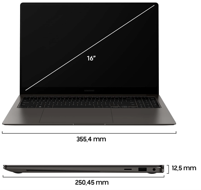 Samsung Galaxy Book 3 Pro 16 Amoled Intel i7-1360P 16GB 1Tb SSD