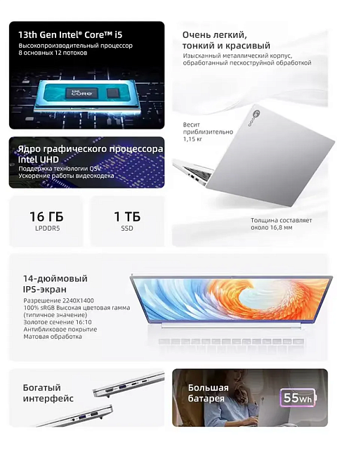 Lenovo Lecoo N155 Intel i5 13420H 16GB 1 TB SSD